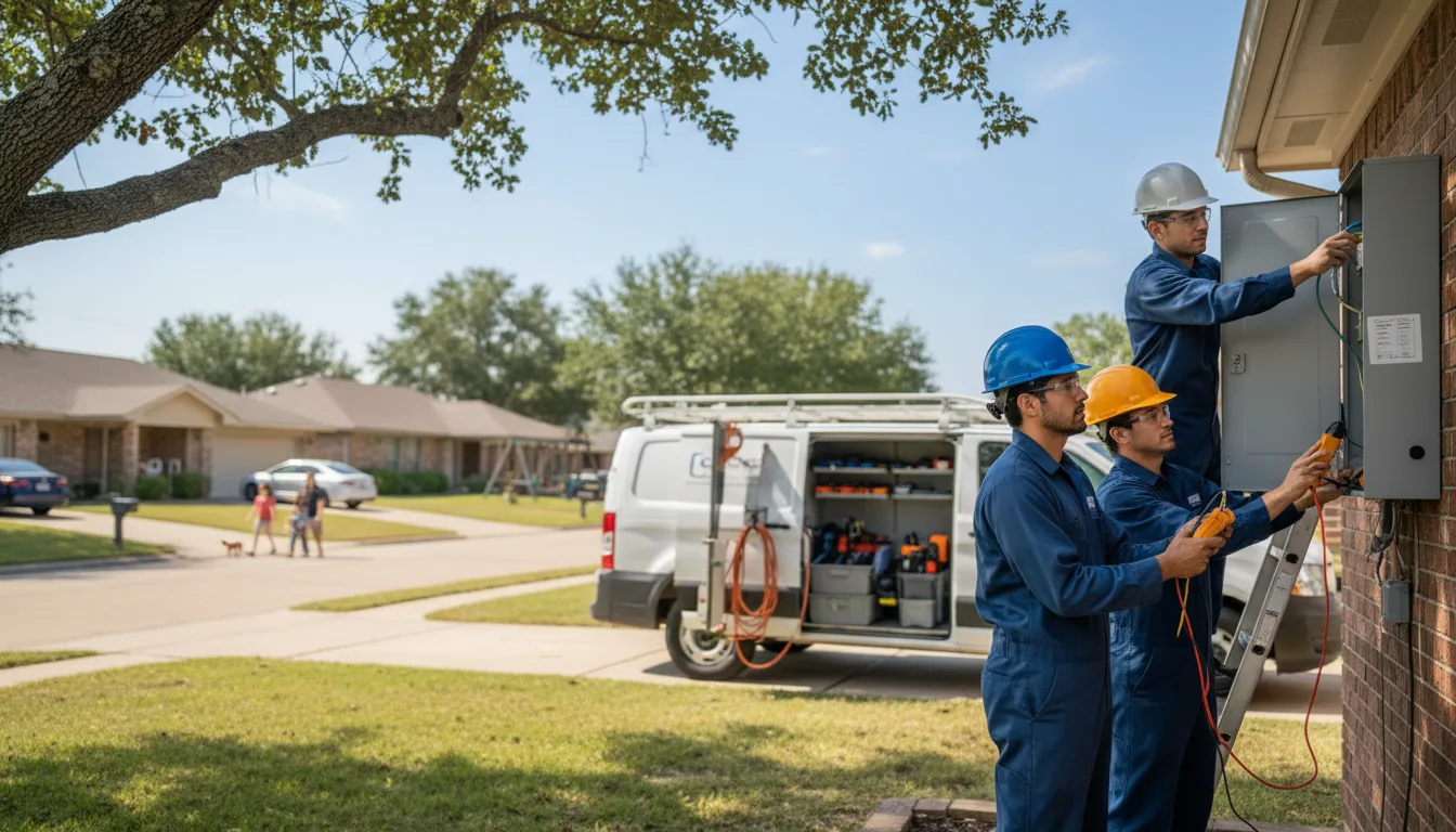 Certified electrician providing emergency electrical services in Willow Island, NE